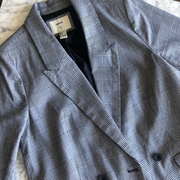 NWOT Forever 21 Plaid Blazer - Picture 3 of 6